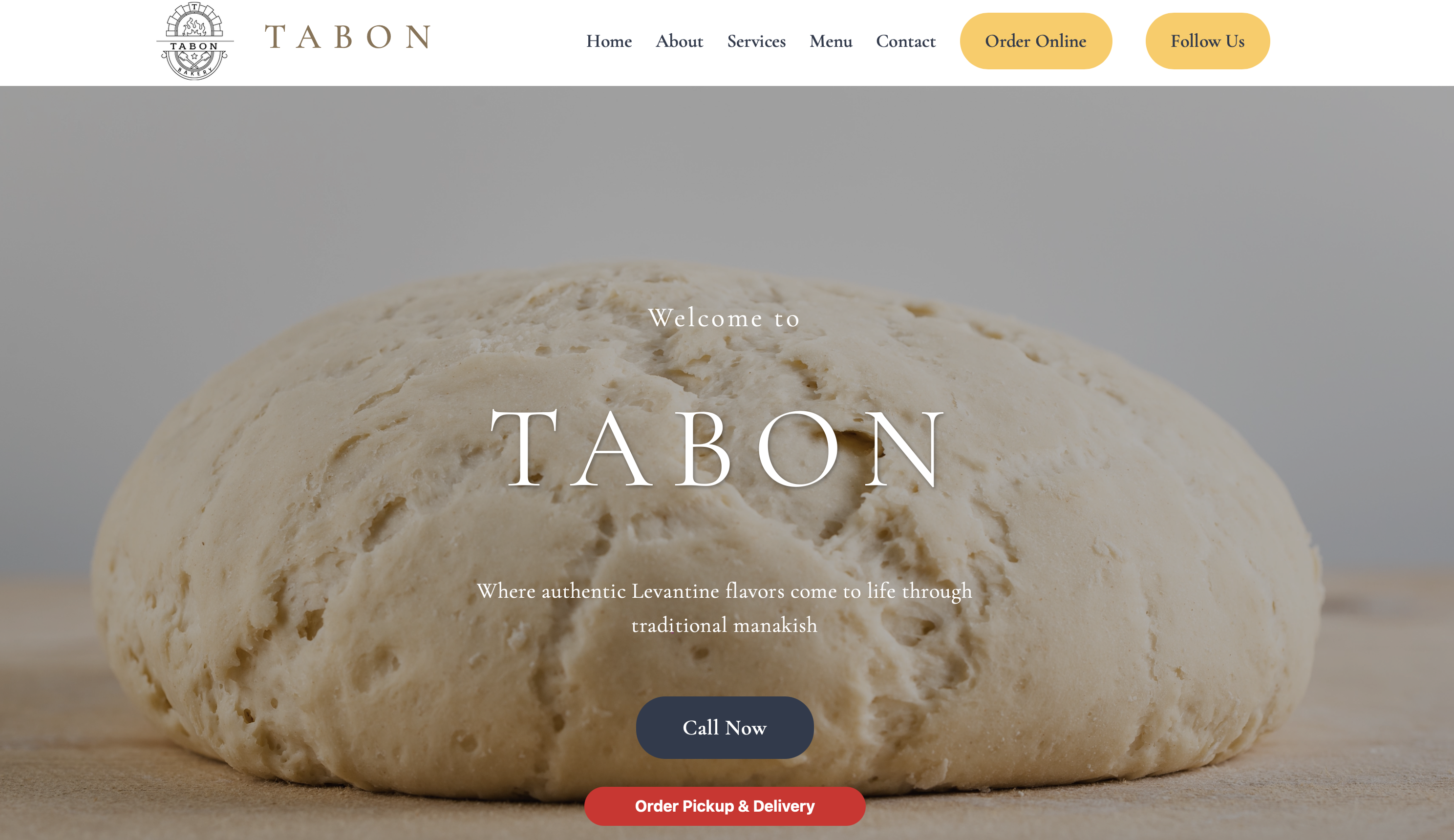 Tabon Bakery website preview